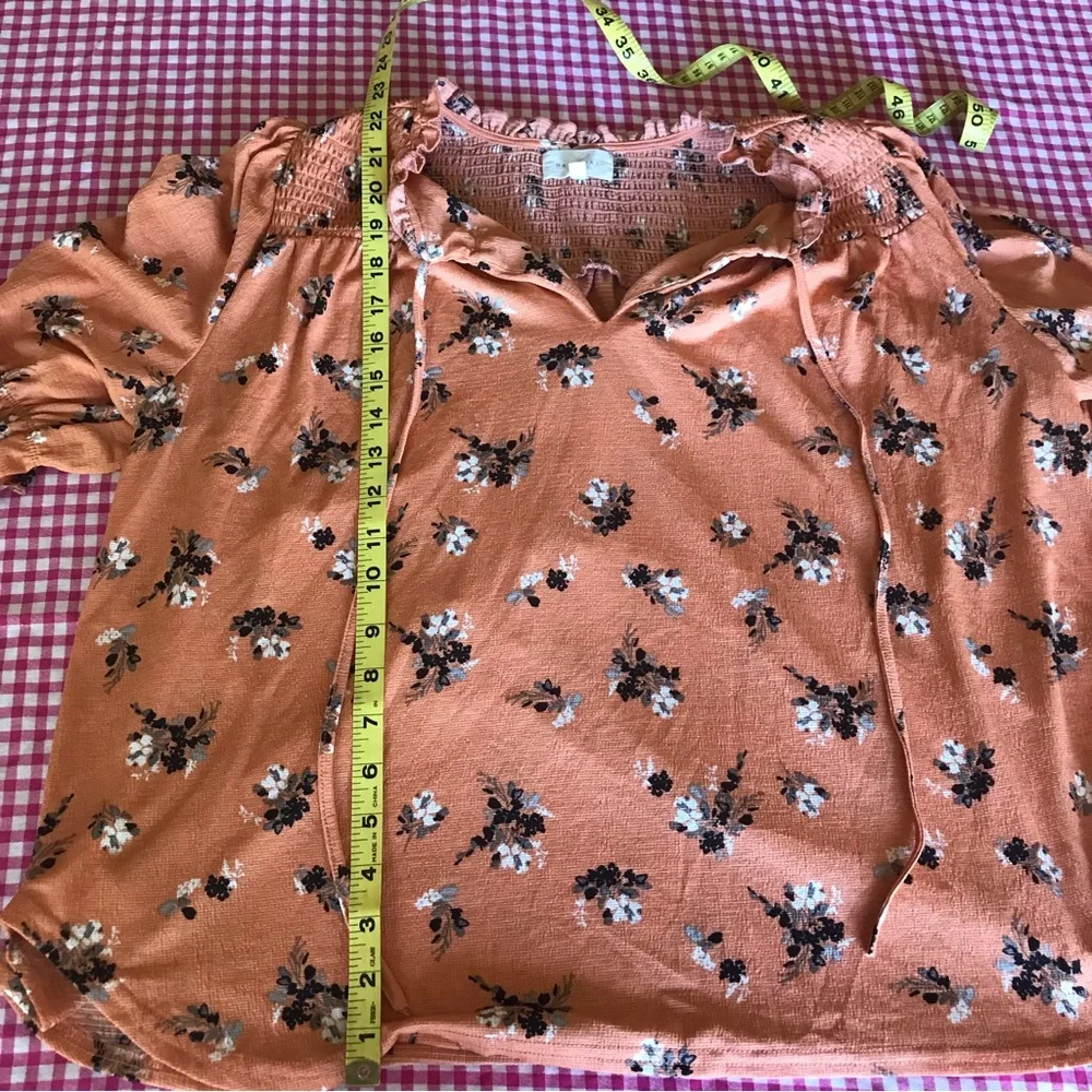 Melloday floral 3/4 Sleeve Blouse - Picture 3 of 5